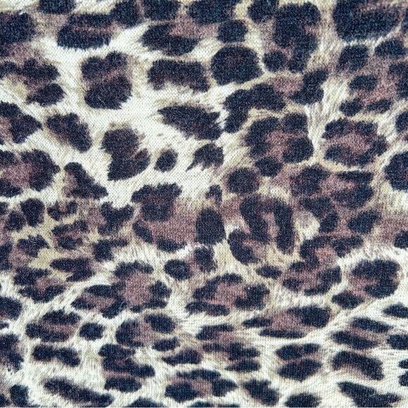 Cremieux Dillards Leopard Animal Print Poly Acrylic Spandex Sheath Knit Dress S - Picture 7 of 8